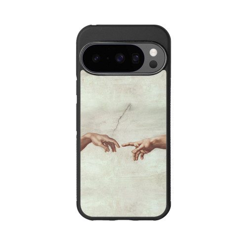 Google Pixel 10 Pro Base Case Die Hände von Gott und Adam von Michelangelo Buonarroti