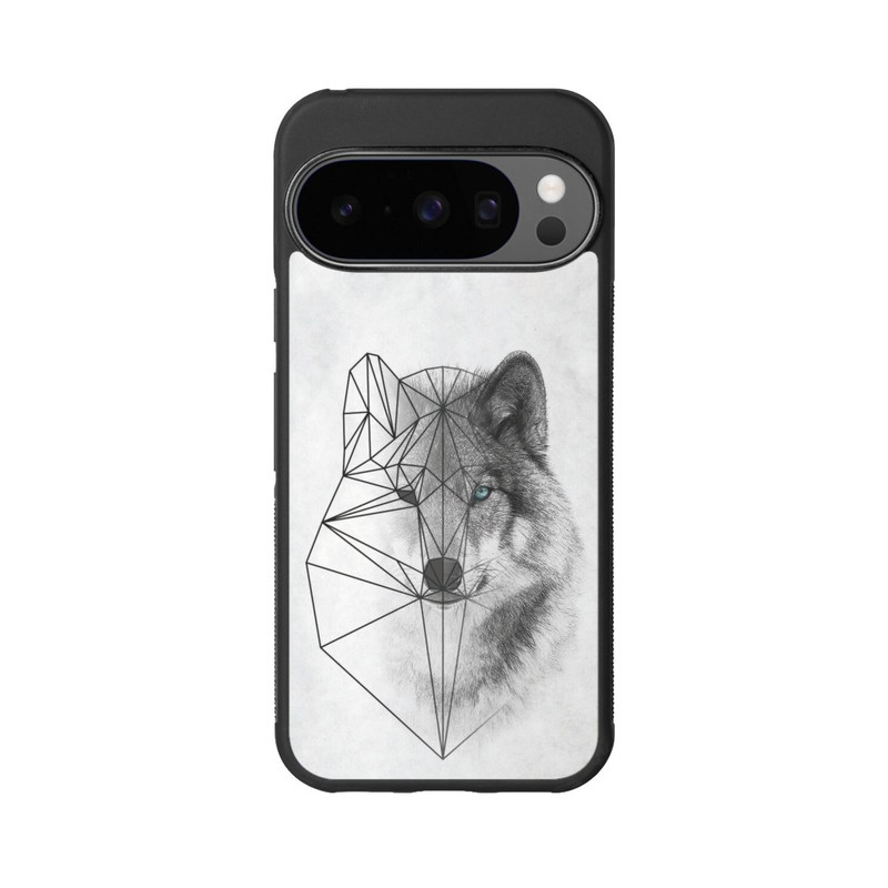 Pixel 10 Pro Base Case Polygonaler Wolf