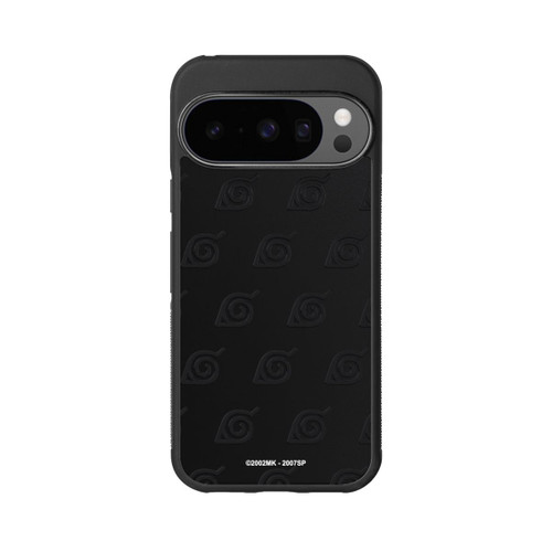 Google Pixel 10 Pro Base Case Schwarzes Konoha-Muster Transparent