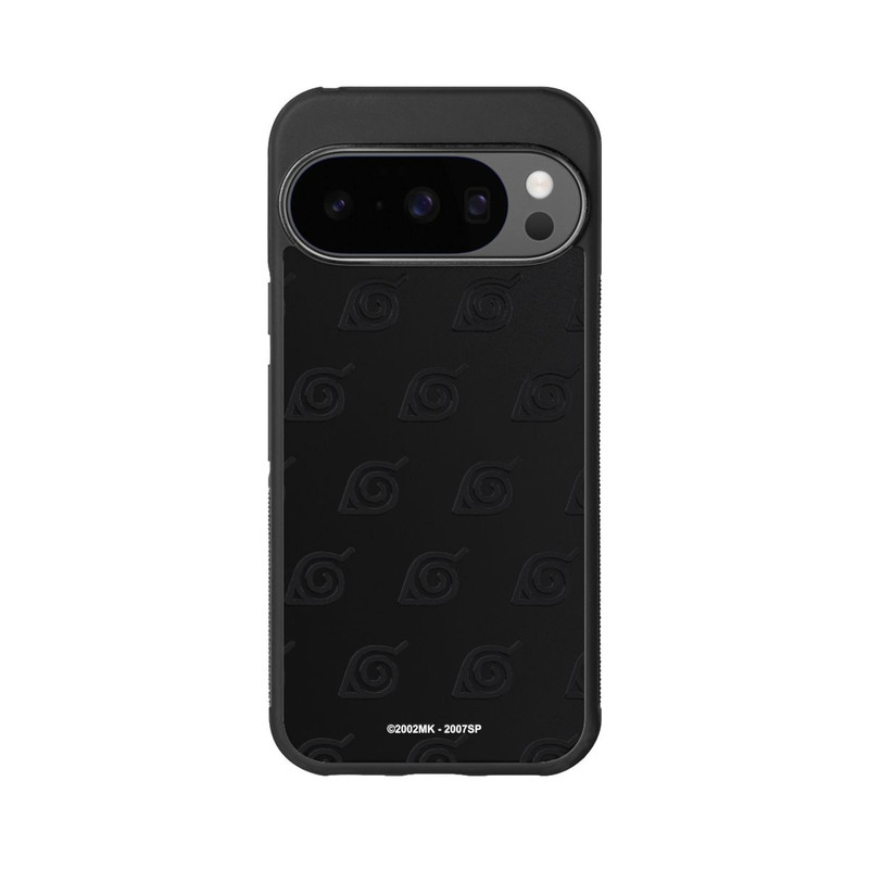 Pixel 10 Pro Base Case Schwarzes Konoha-Muster Transparent