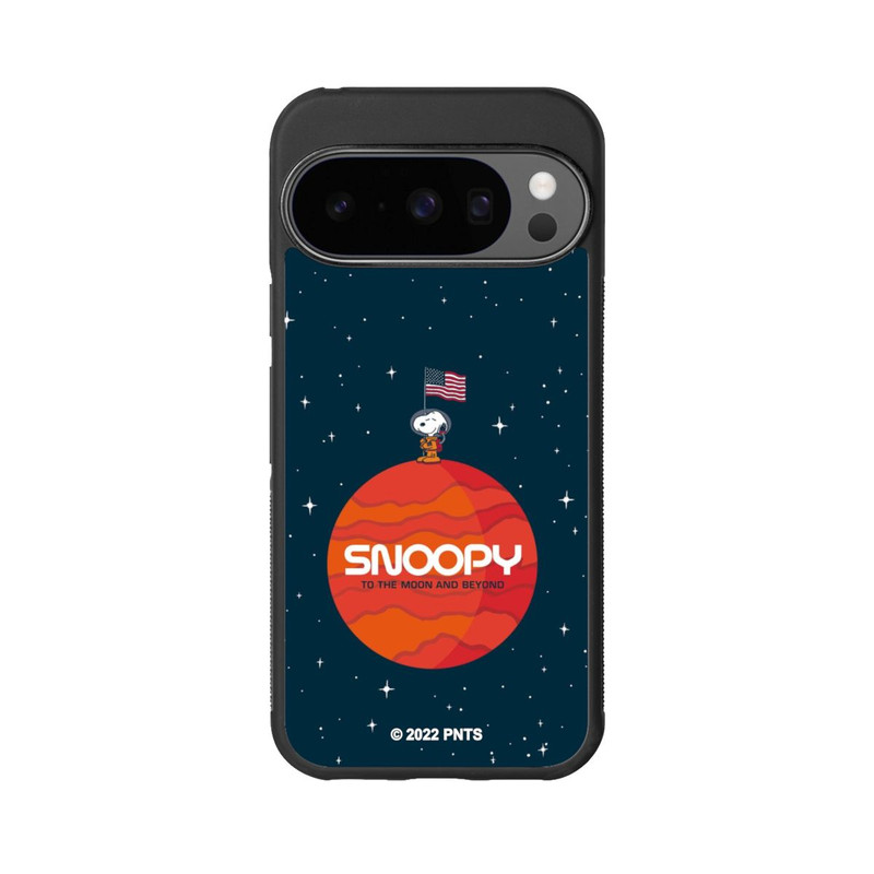 Pixel 10 Pro Base Case Snoopy Weltraumreisender Orange