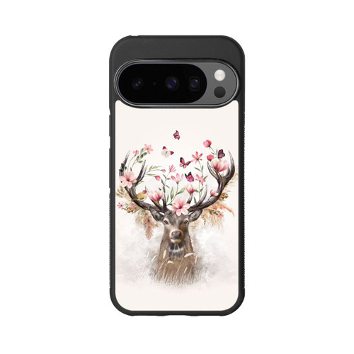 Google Pixel 10 Pro Base Case Hirsch Blumen Geweih