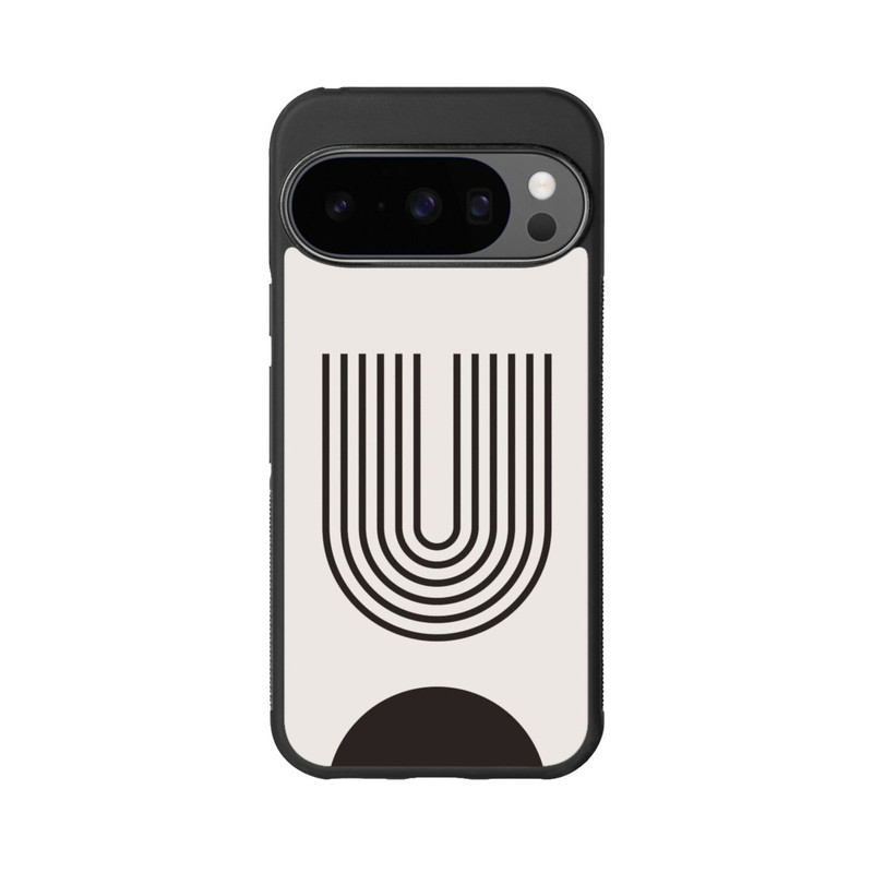 Pixel 10 Pro Base Case Moderne Kunst Schwarze Linien