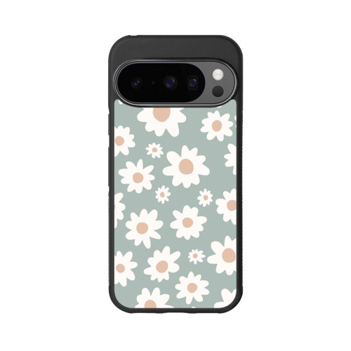 Google Pixel 10 Pro Base Case Gänseblümchen Muster grün