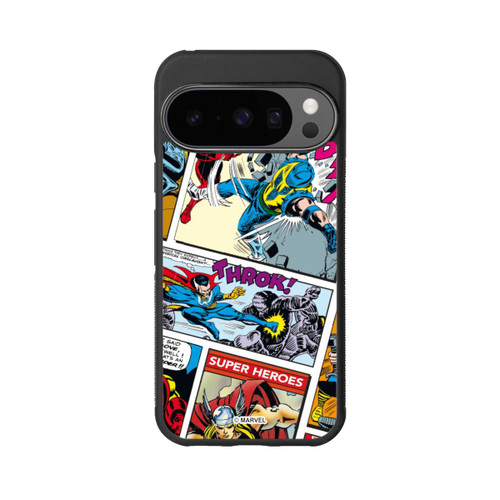 Google Pixel 10 Pro Base Case Marvel Retro Comic Blue
