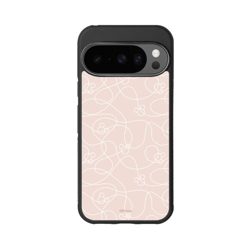 Google Pixel 10 Pro Base Case Micky Line Art Muster Rosa