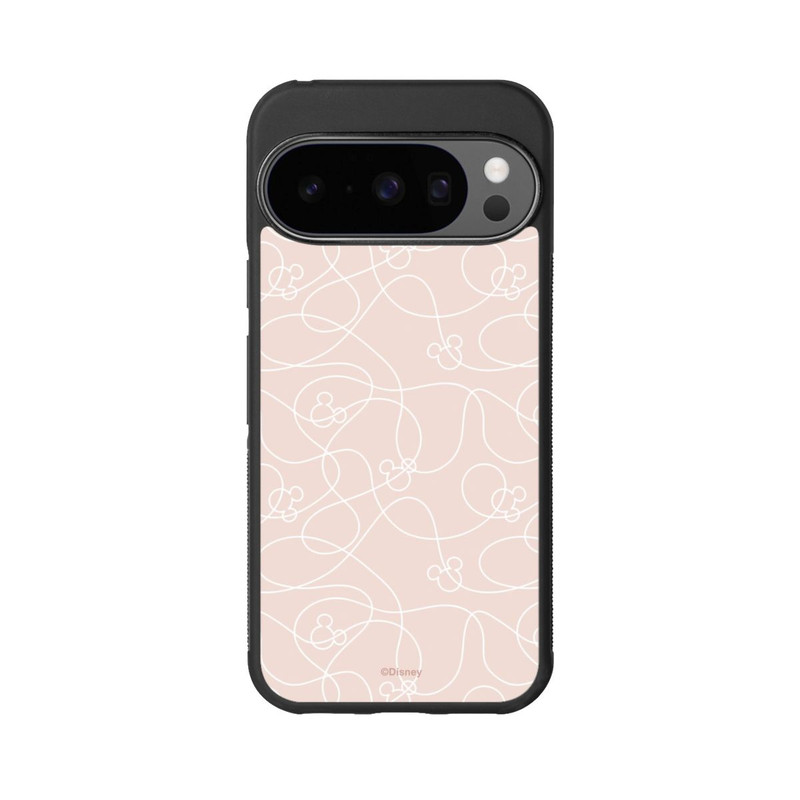 Pixel 10 Pro Base Case Micky Line Art Muster Rosa