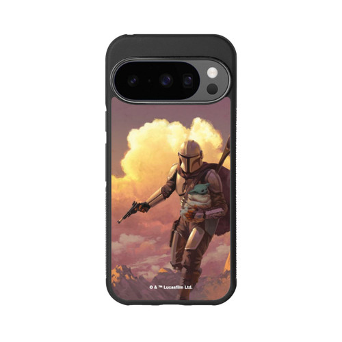 Google Pixel 10 Pro Base Case Der Mandalorianer und Grogu Sonnenguntergang Wolken