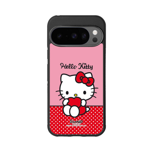 Google Pixel 10 Pro Base Case Hello Kitty sitzend mit Herz