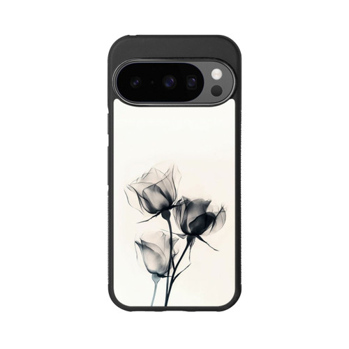 Google Pixel 10 Pro Base Case Schwarze Blume