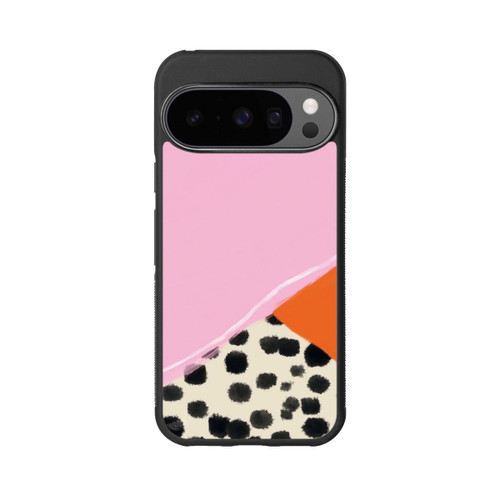 Google Pixel 10 Pro Base Case Rosa und Orange Gepunkteter Hintergrund