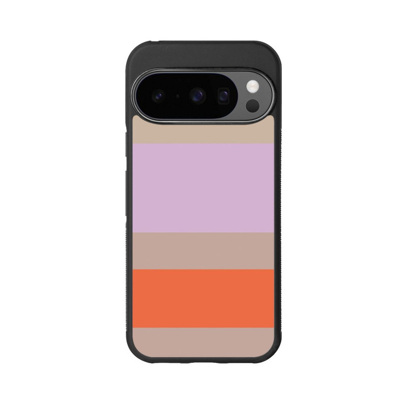 Pixel 10 Pro Base Case Moca Lila Orange Stripes