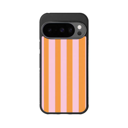 Google Pixel 10 Pro Base Case Orange Rosa Streifen
