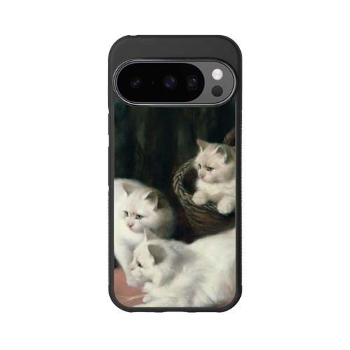 Google Pixel 10 Pro Base Case Three White Angora Kittens