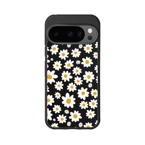 Google Pixel 10 Pro Base Case Daisy Flower Seamless Pattern Transparent