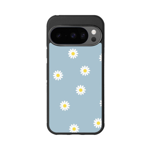 Google Pixel 10 Pro Base Case Gänseblümchen Muster Blau