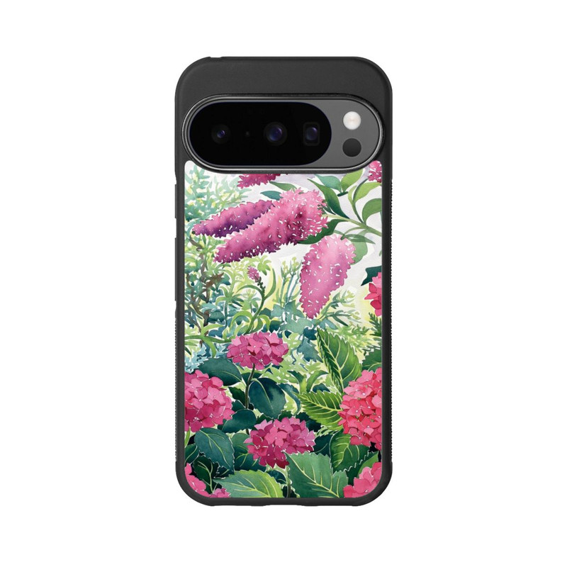 Pixel 10 Pro Base Case Garden Hydrangeas and Buddleia by Christopher Ryland