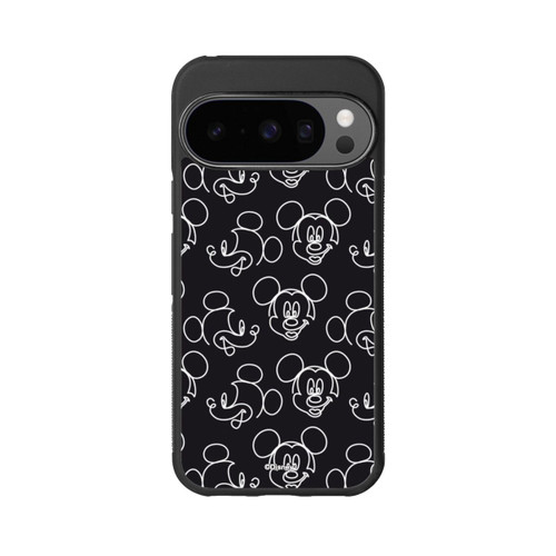 Google Pixel 10 Pro Base Case Disney Mickey Muster Schwarz