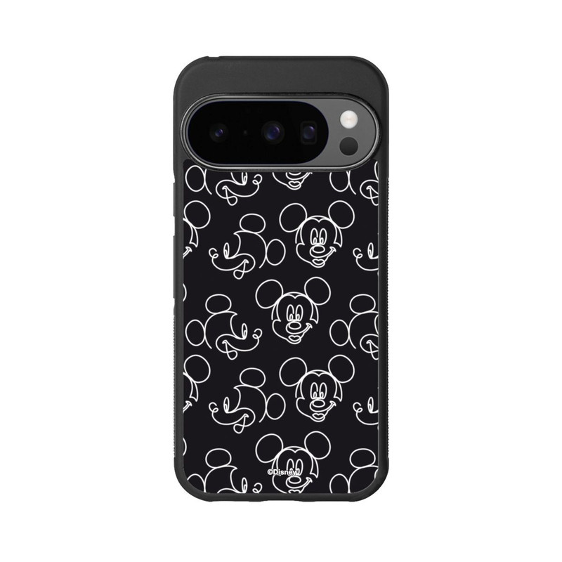 Pixel 10 Pro Base Case Disney Mickey Muster Schwarz