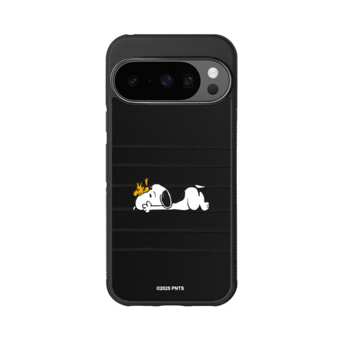 Google Pixel 10 Pro Base Case Snoopy Woodstock Streifen Peanuts Transparent