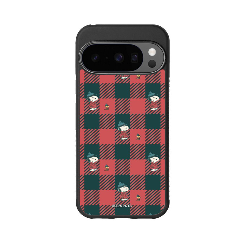Pixel 10 Pro Base Case Peanuts Rot Schottenmuster
