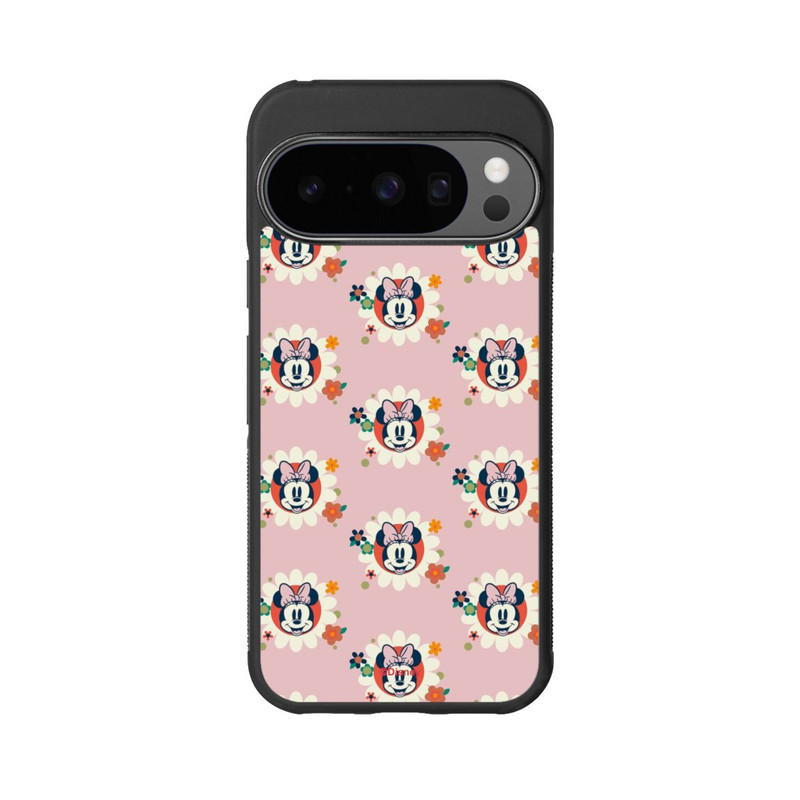 Pixel 10 Pro Base Case Minnie's Magic Flowers Retro Pattern
