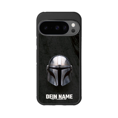 Google Pixel 10 Pro Base Case Star Wars Mandalorian Black Helmet Personalisierbar