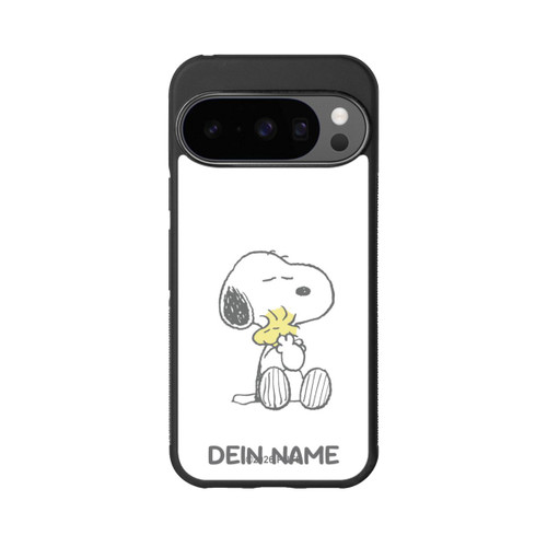 Google Pixel 10 Pro Base Case Snoopy And Woodstock Cuddling Personalisierbar