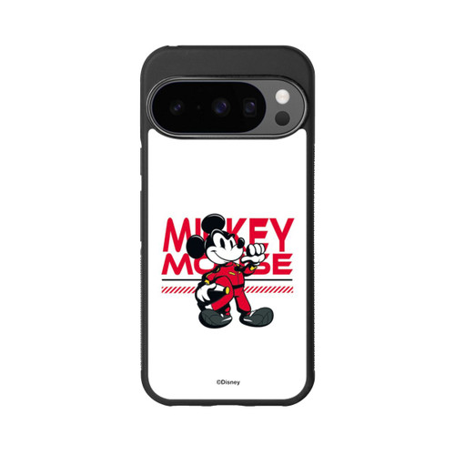 Google Pixel 10 Pro Base Case Micky Maus Rennfahrer Weiß