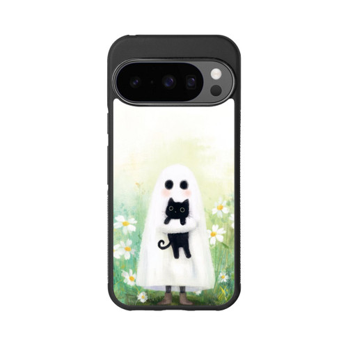 Google Pixel 10 Pro Base Case Geist und Katze Halloween mit KI