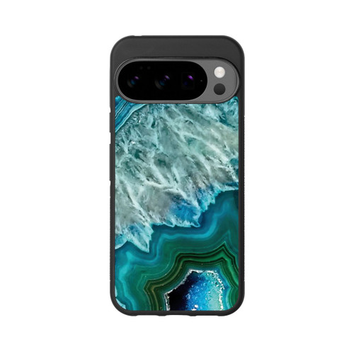 Google Pixel 10 Pro XL Base Case Kristall Achat Grün