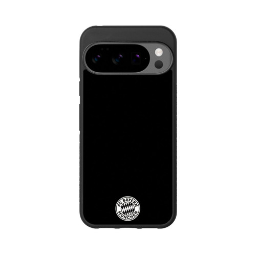 Google Pixel 10 Pro XL Base Case Klassisches FCB Logo Klein - Weiß auf Schwarz