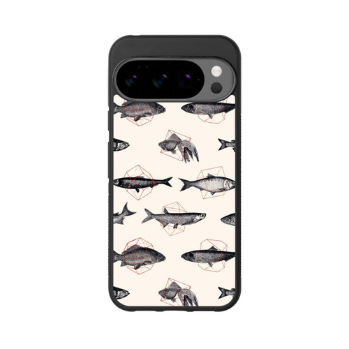 Google Pixel 10 Pro XL Base Case Fische in Geometrie
