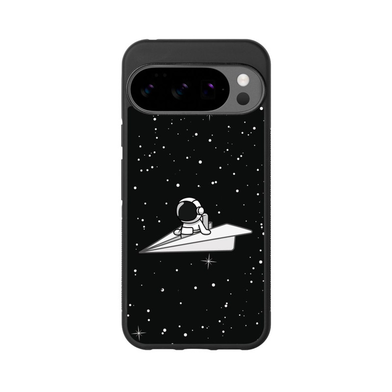 Pixel 10 Pro XL Base Case Astronaut Paper Plane Comic