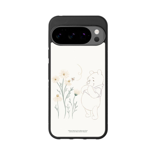 Google Pixel 10 Pro XL Base Case Winnie Puuh sieht sich Gänseblümchen an