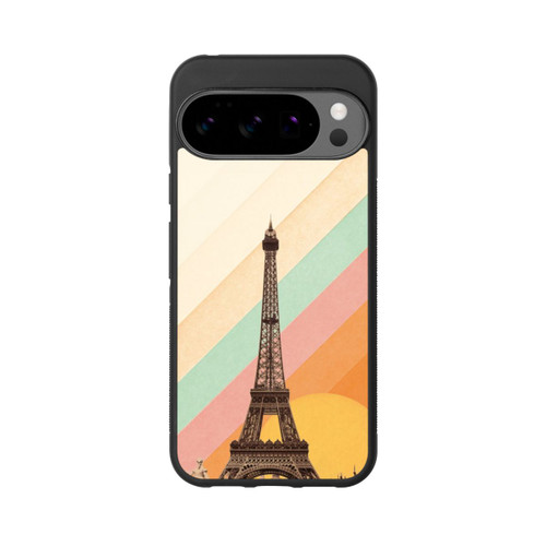 Google Pixel 10 Pro XL Base Case Eiffelturm Regenbogen