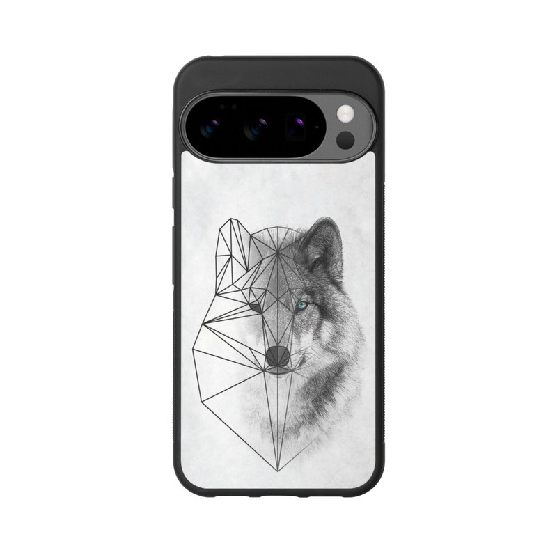 Pixel 10 Pro XL Base Case Polygonaler Wolf