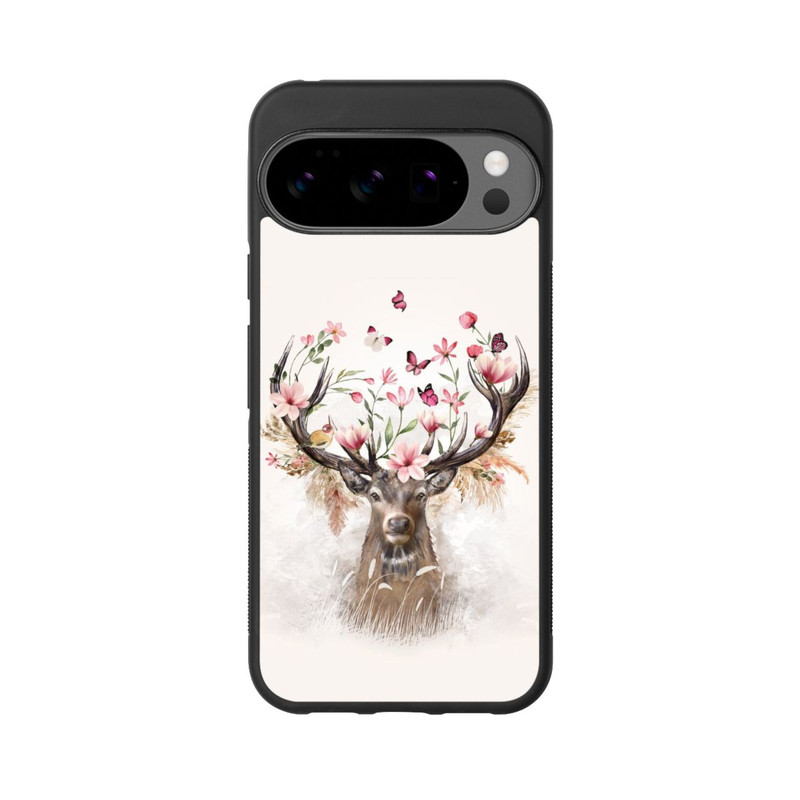 Pixel 10 Pro XL Base Case Hirsch Blumen Geweih