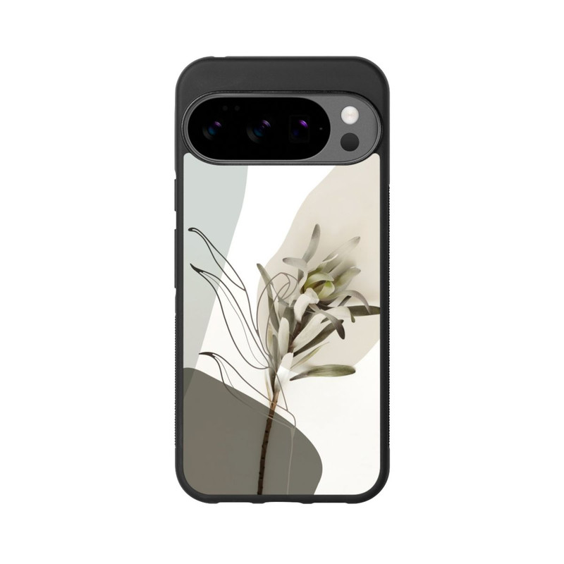 Pixel 10 Pro XL Base Case Boho Line Art Olivgrün