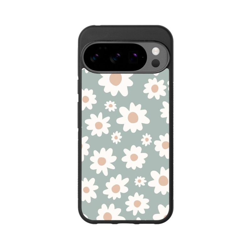 Pixel 10 Pro XL Base Case Gänseblümchen Muster grün