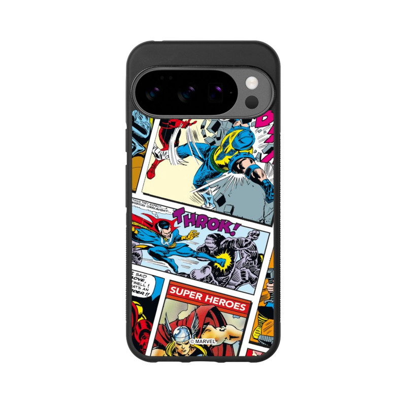 Pixel 10 Pro XL Base Case Marvel Retro Comic Blue