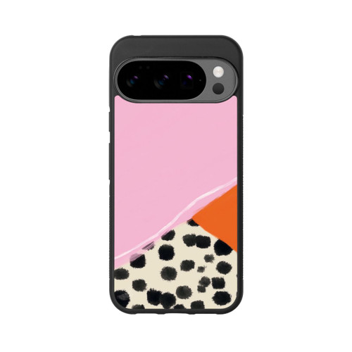 Google Pixel 10 Pro XL Base Case Rosa und Orange Gepunkteter Hintergrund