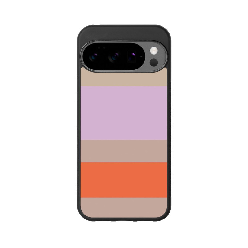 Pixel 10 Pro XL Base Case Moca Lila Orange Stripes