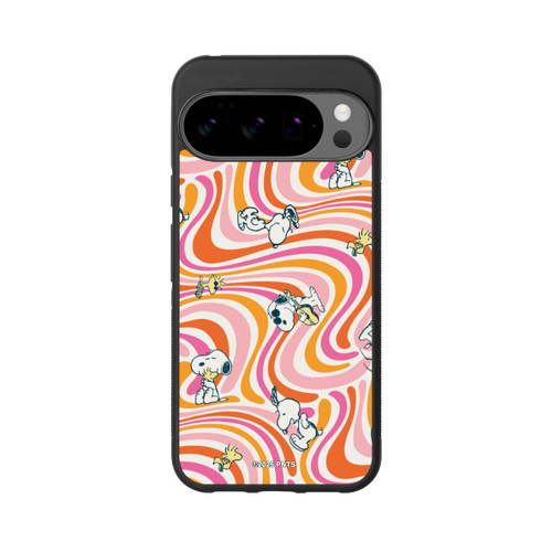 Google Pixel 10 Pro XL Base Case Peanuts Hippie Pattern Orange