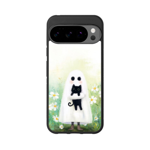 Google Pixel 10 Pro XL Base Case Geist und Katze Halloween mit KI