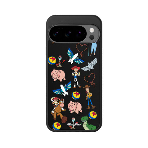 Google Pixel 10 Pro XL Base Case Toy Story 5 Hero Toys Pattern Transparent