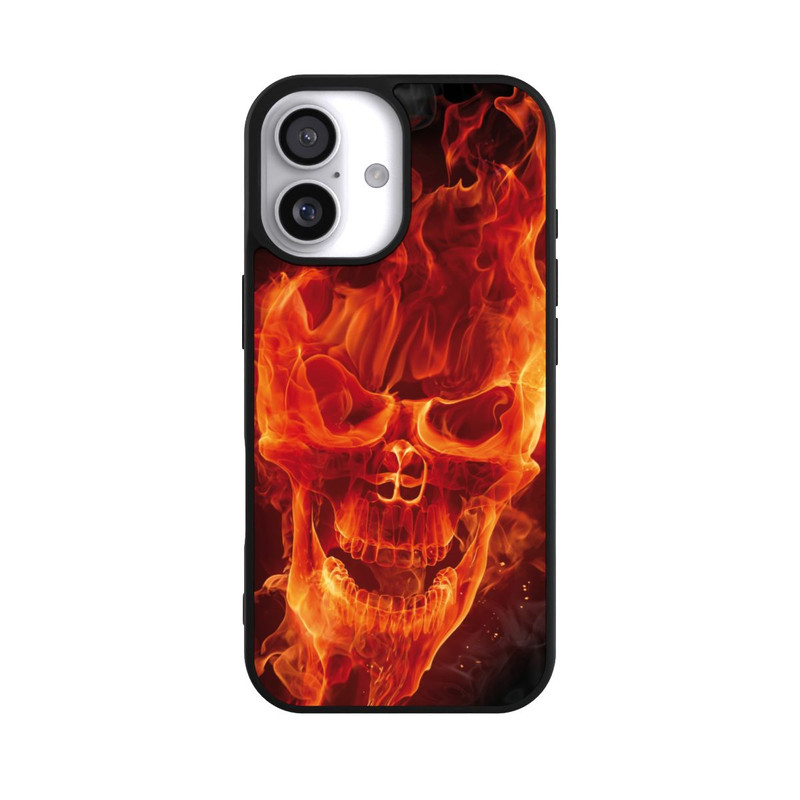 iPhone 17 Base Case Burning Skull