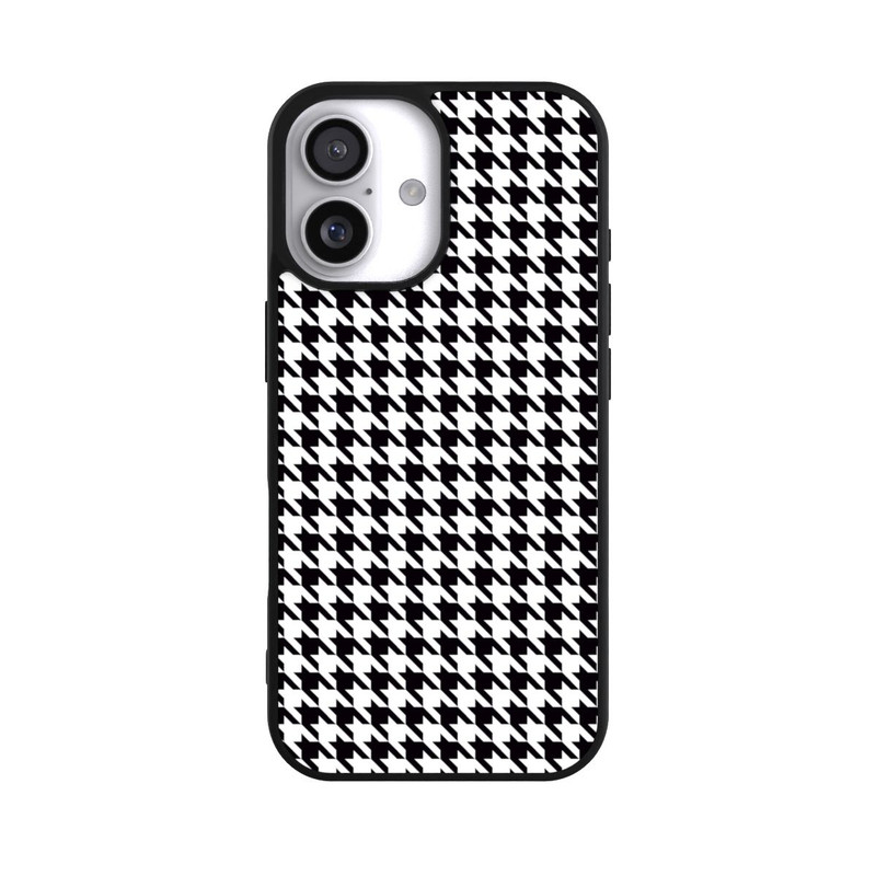 iPhone 17 Base Case Hahnentritt Schwarz Weiß