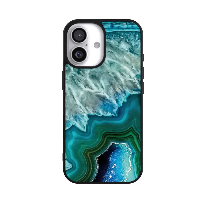 iPhone 17 Base Case Kristall Achat Grün