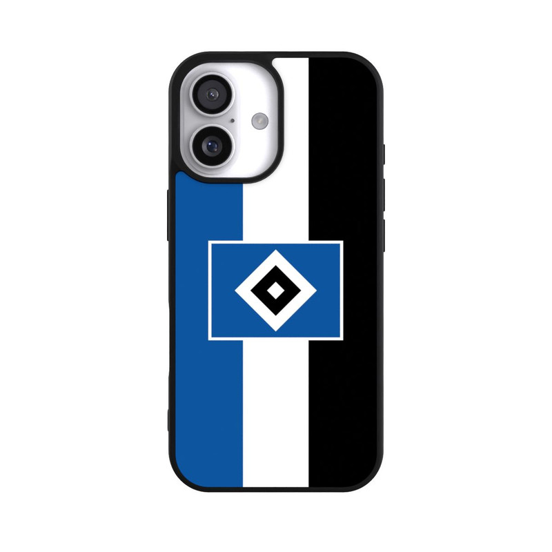 iPhone 17 Base Case HSV Streifen - Blau-Weiß-Schwarz